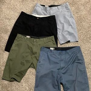 Set of 4 men’s volcom shorts size 36